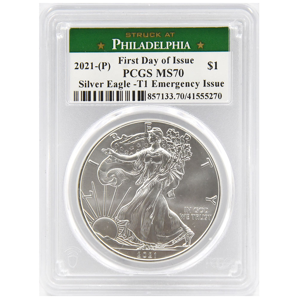 アメリカン シルバー イーグル銀貨2020 PCGS MS70 FS 新品】アメリカン