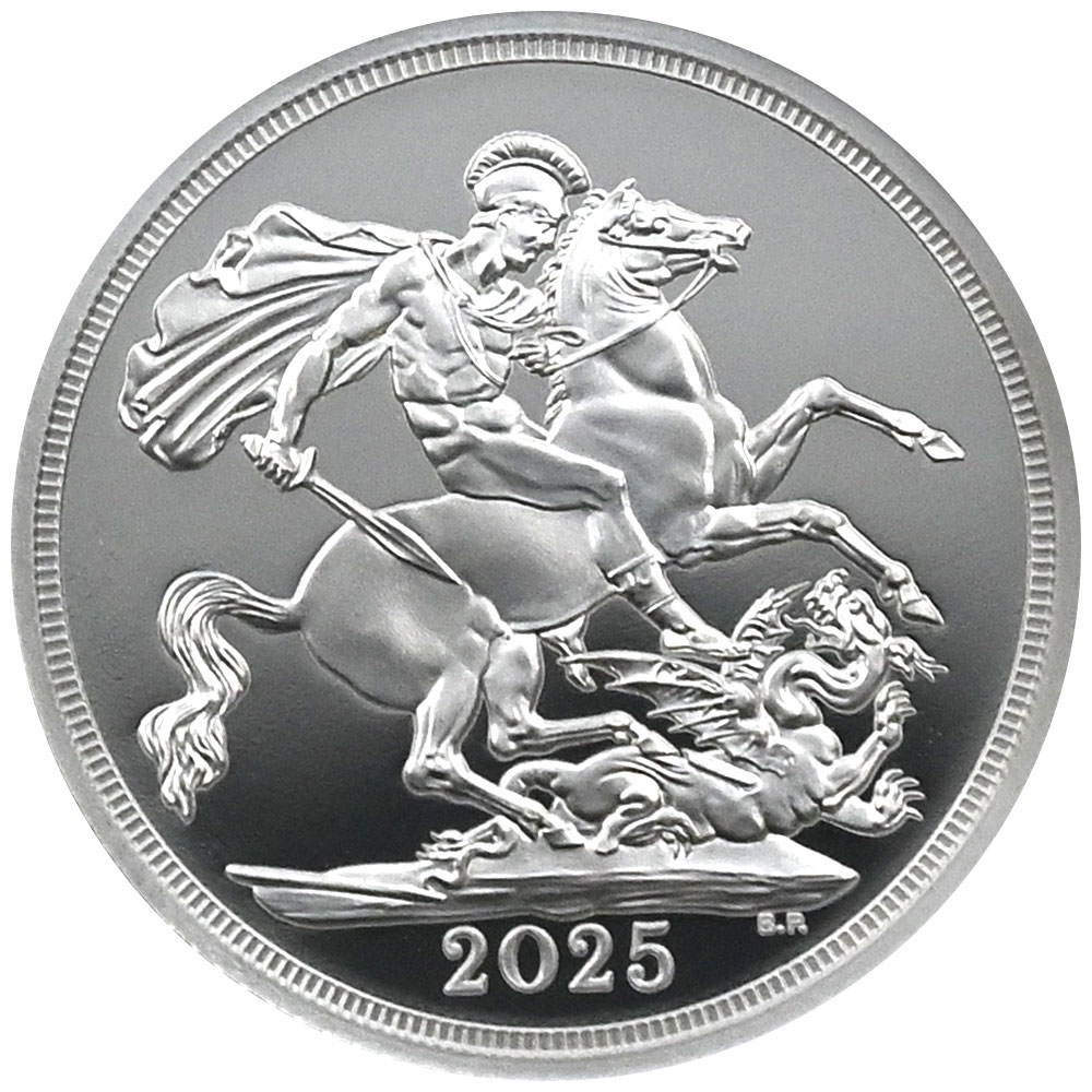 イギリス 2025 チャールズ3世 1ソブリン 銀貨 NGC PF70UC ファースト