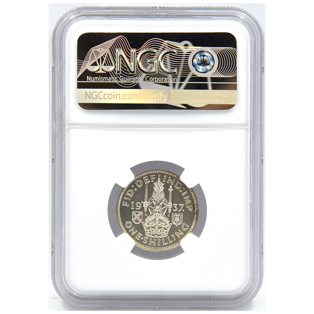 1718 イギリス 1シリング 銀貨 ジョージ1世 NGC アンティーク 1718