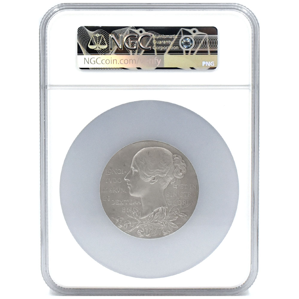 イギリス 1897 ヴィクトリア女王 メダル 銀貨 NGC MS 63 ダイヤモンド