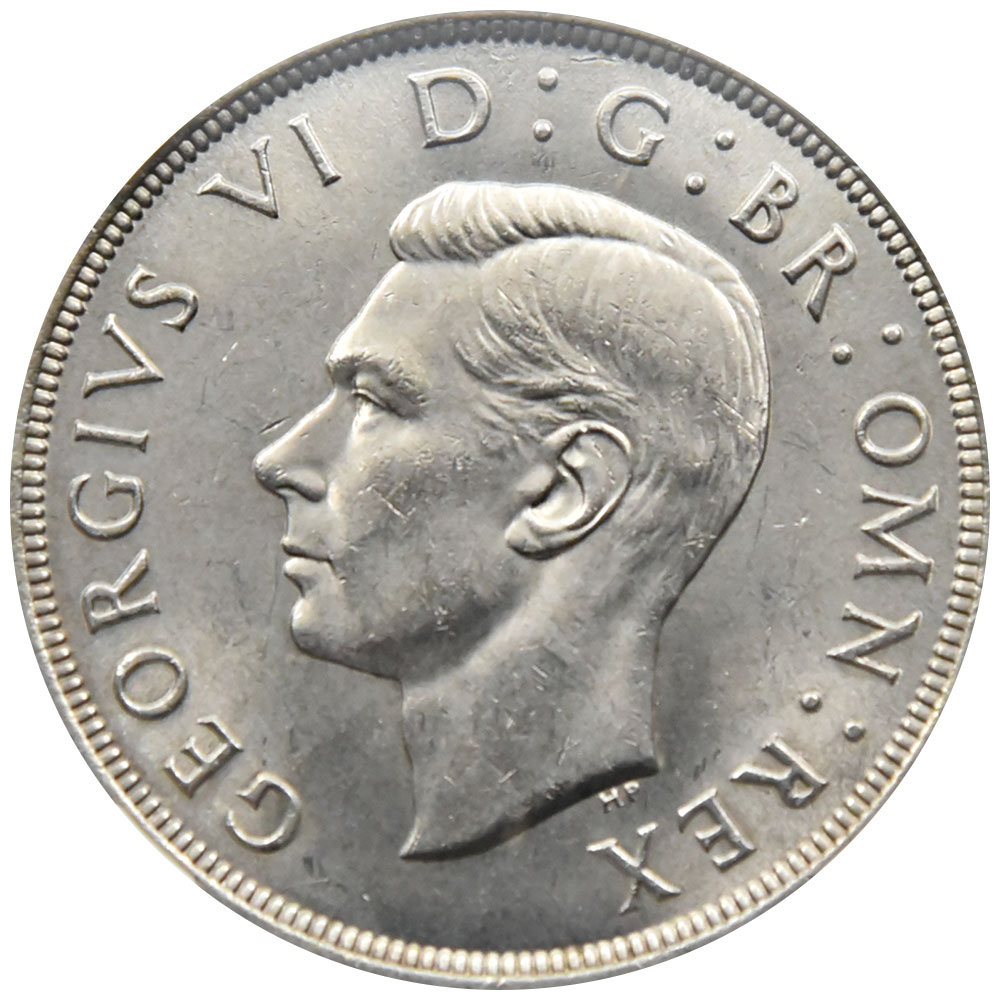 イギリス 1937 ジョージ6世 クラウン 銀貨 NGC MS 63 5867243024