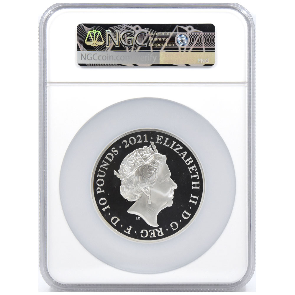 2021 エリザベス女王生誕95周年 2oz £5 銀貨 NGC PF70UC