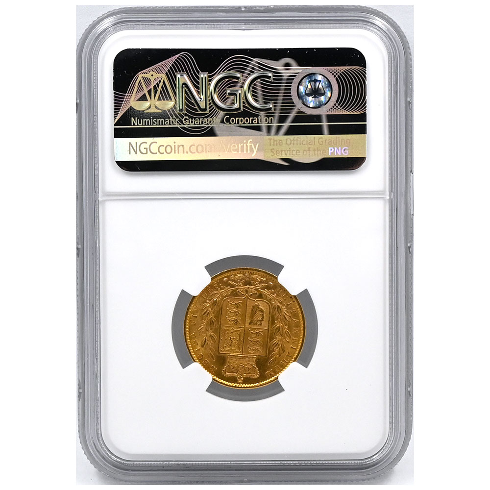 1869年 イギリス ビクトリア ソブリン金貨 NGC MS62 1869年 イギリス