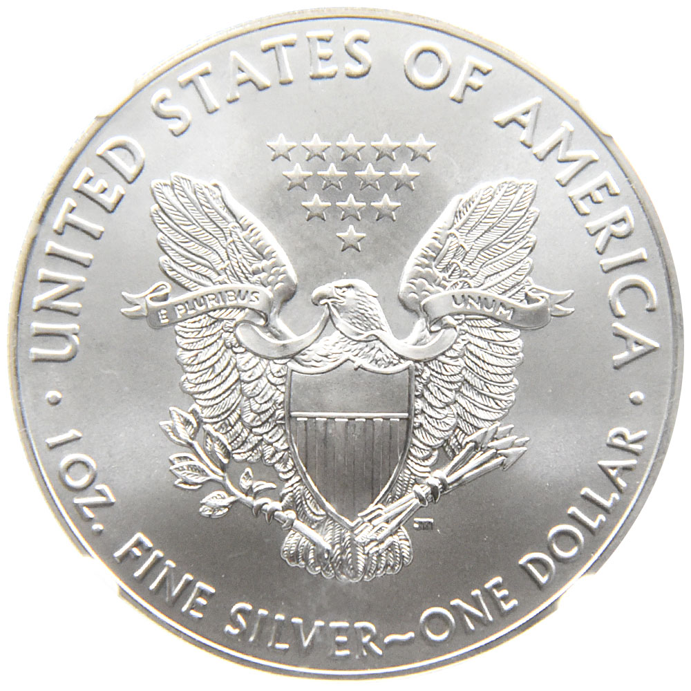 最高鑑定】2016W シルバーイーグル 銀貨 NGC PF70 UC 署名入 1円