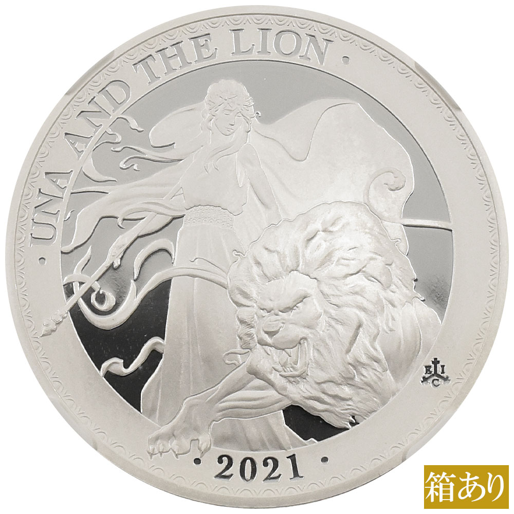 2021 セントヘレナ ウナとライオン カラー ミスティック フォレスト 銀貨