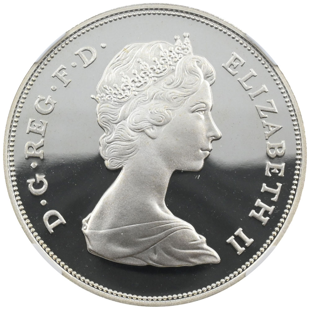 イギリス 1980 エリザベス2世 25ペンス 銀貨 NGC PF69UC エリザベス皇