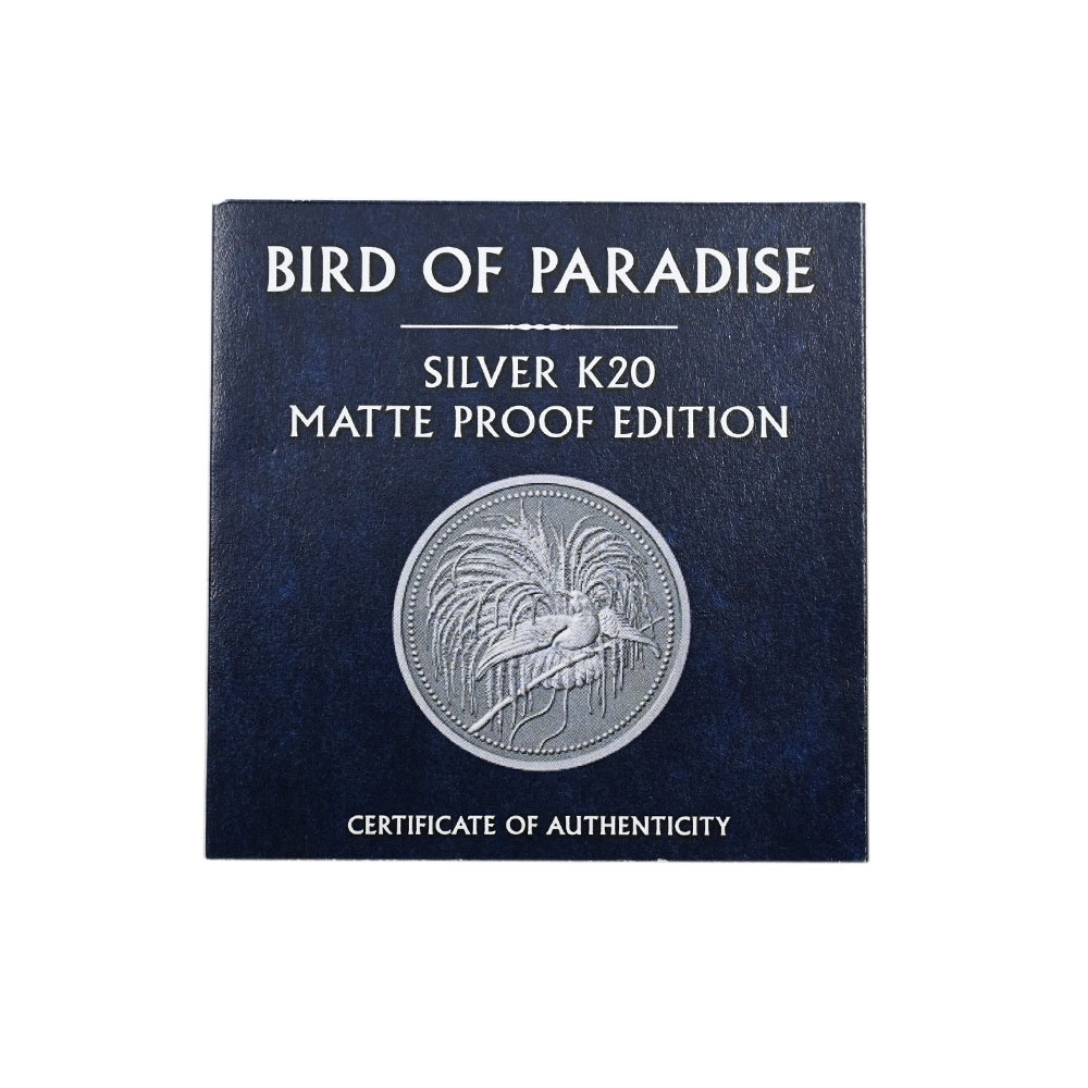 パプアニューギニア 2020 20キナ 2オンス 銀貨 PCGS PR70 極楽鳥 43853707