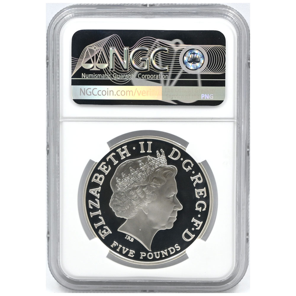 4枚セット】イギリス 2013 エリザベス2世 5ポンド 銀貨 NGC PF69UC