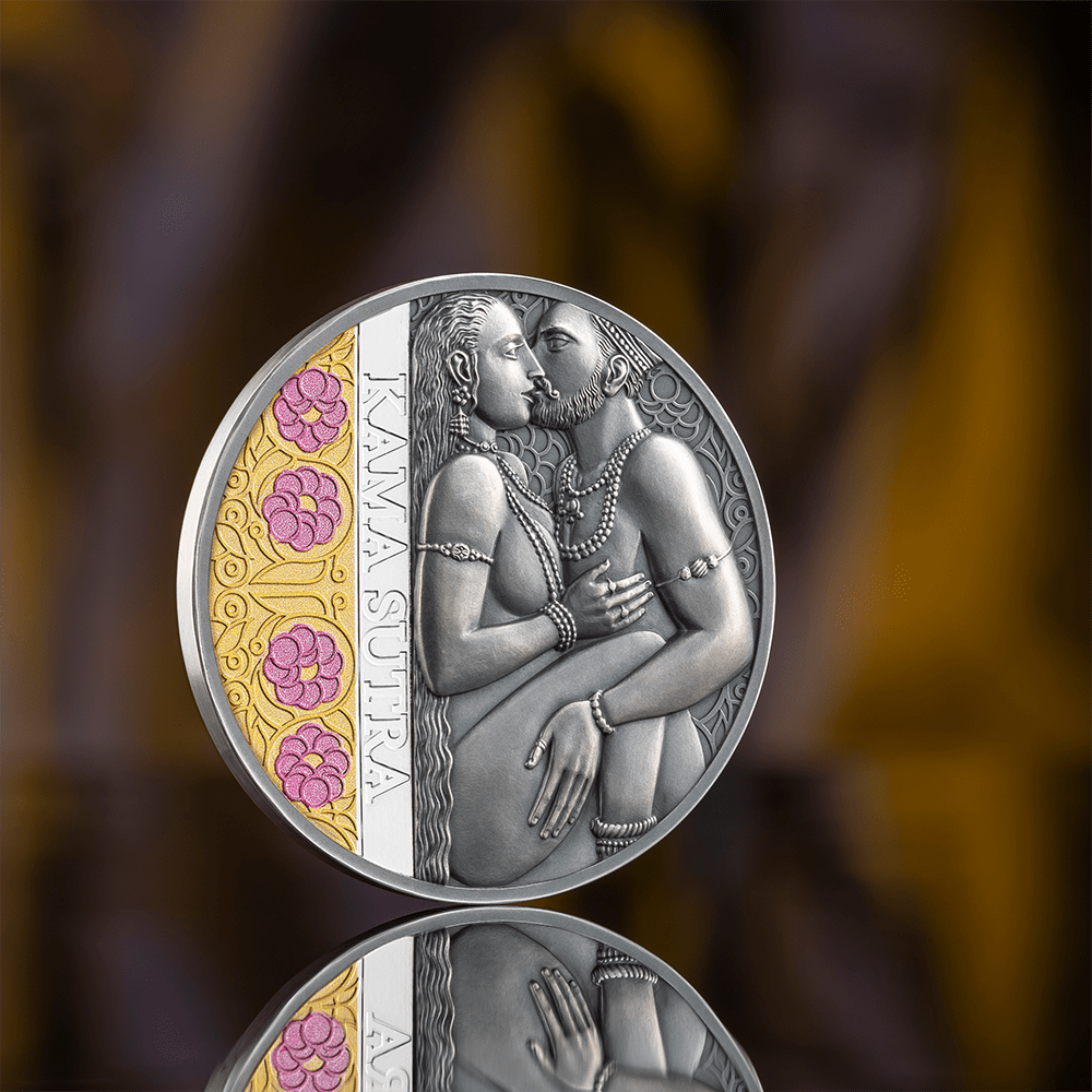 KAMA SUTRA Moments of Love Kamasutra 1 Oz Silver Coin 1000 Francs C