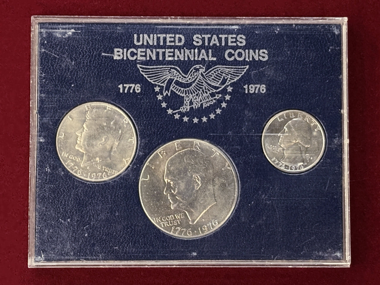 アメリカ】アメリカ合衆国建国200年記念コインセット 3枚組［C-0000471