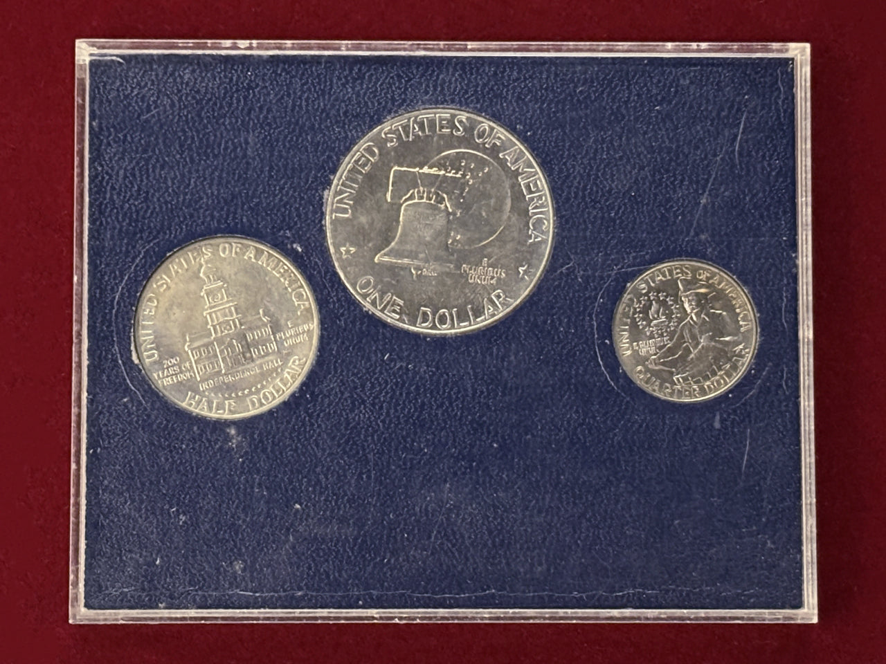 アメリカ】アメリカ合衆国建国200年記念コインセット 3枚組［C-0000471