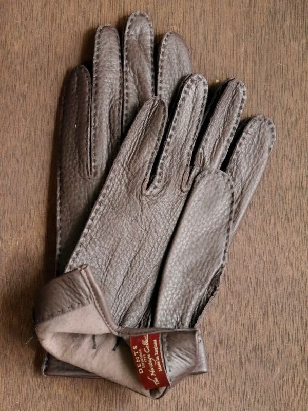 DENTS ヘリテージコレクション レザー手袋 7.5 Bark DENTS ヘリテージ