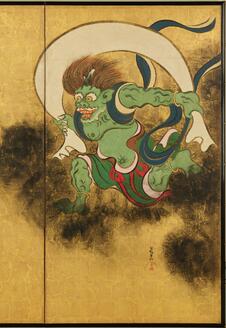 風神雷神エアーブラシ画です。 風神雷神エアーブラシ画です。