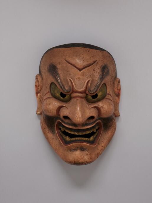 能面 木彫り 顰【しかみ】 ColBase