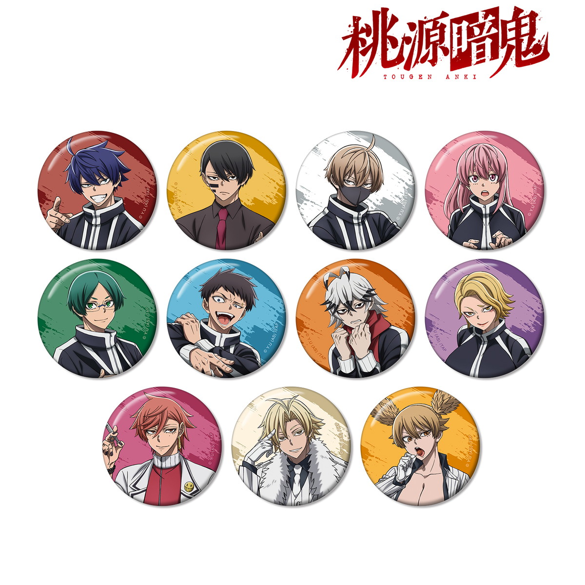 桃源暗鬼 キャラウムカフェ 缶バッジ 桃華月詠 桃源暗鬼 桃華月詠