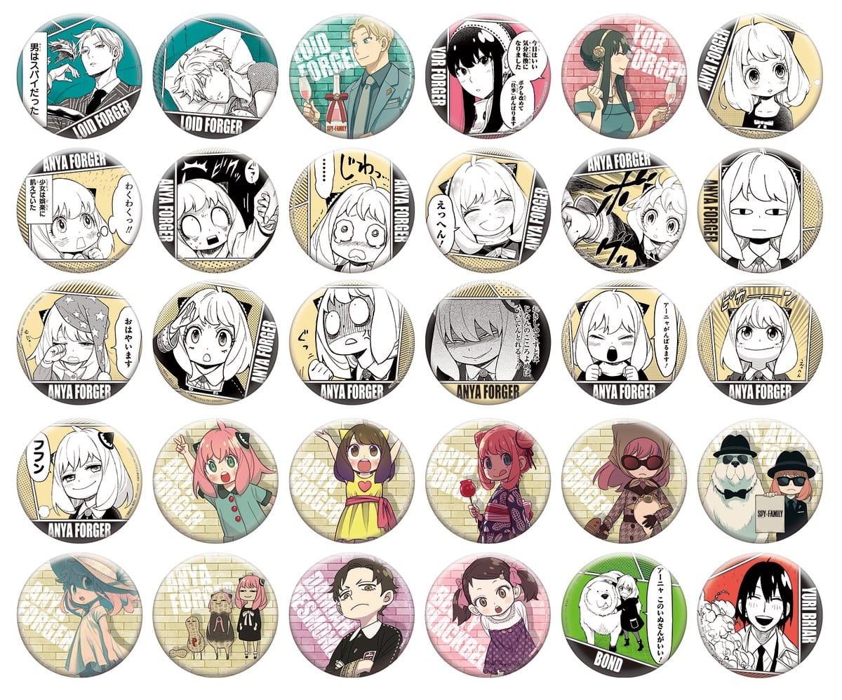 原作イラスト！】アーニャピーナッツSPY×FAMILY 缶バッジnamco