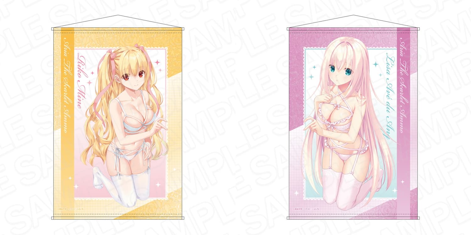 緋弾のアリア 理子&リサの新規描き下ろし＆書籍イラスト使用グッズ 登場