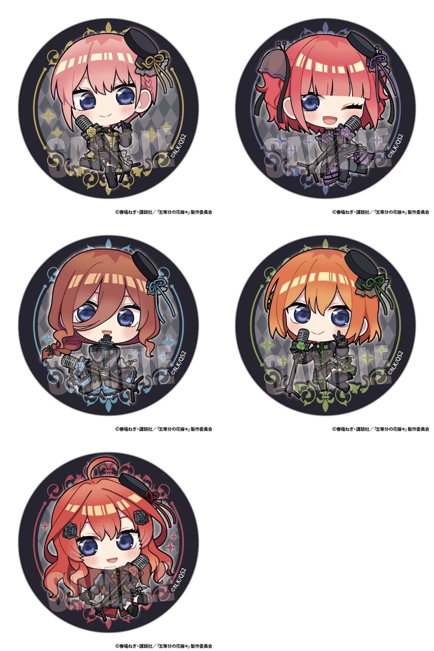 五等分の花嫁 画家とゴシックアイドル姿で魅せる五つ子グッズ 7月発売!