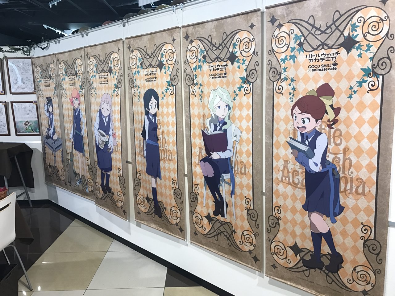 ➀リトルウィッチアカデミア アニメイトカフェ 特典コースター レア 2