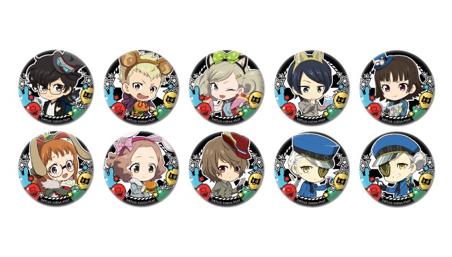 ⑦ペルソナ5 アニメイトカフェ 缶バッジ2個 坂本 竜司 コラボ アニメ