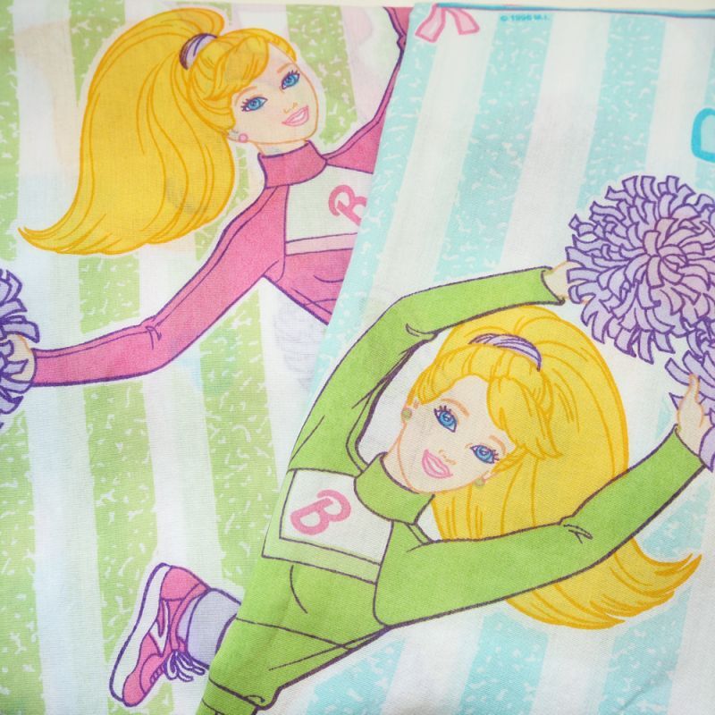 ビンテージシーツ バービー チアガール