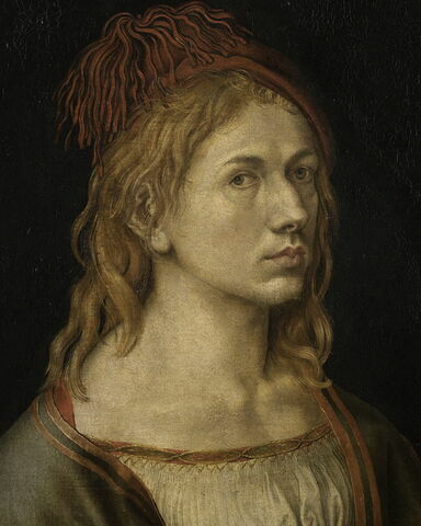 Portrait de l'artiste tenant un chardon - Louvre site des collections