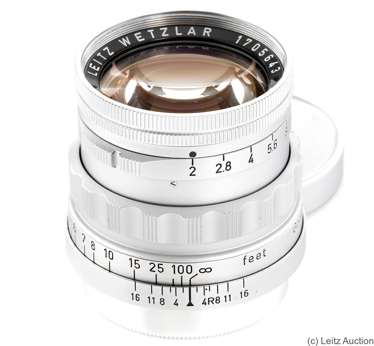 Leitz: 50mm (5cm) f2 Summicron (SM) Lens Price Guide: estimate