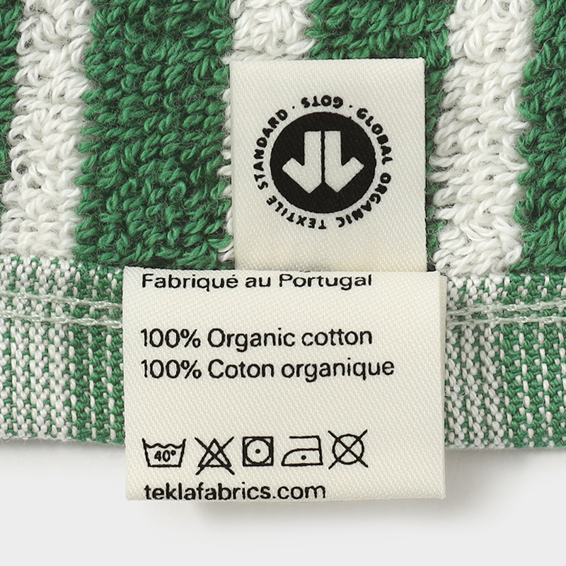 TEKLA（テクラ）【ウォッシュクロス・ハンドタオル】 ティールグリーン