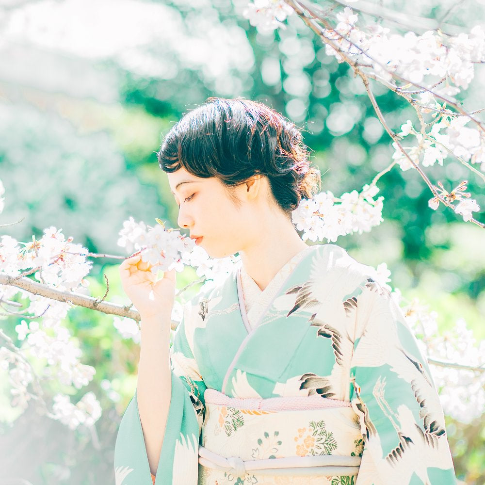 アンティーク 振袖 成人式 婚礼 花嫁衣装 大正ロマン 鶴 アンティーク