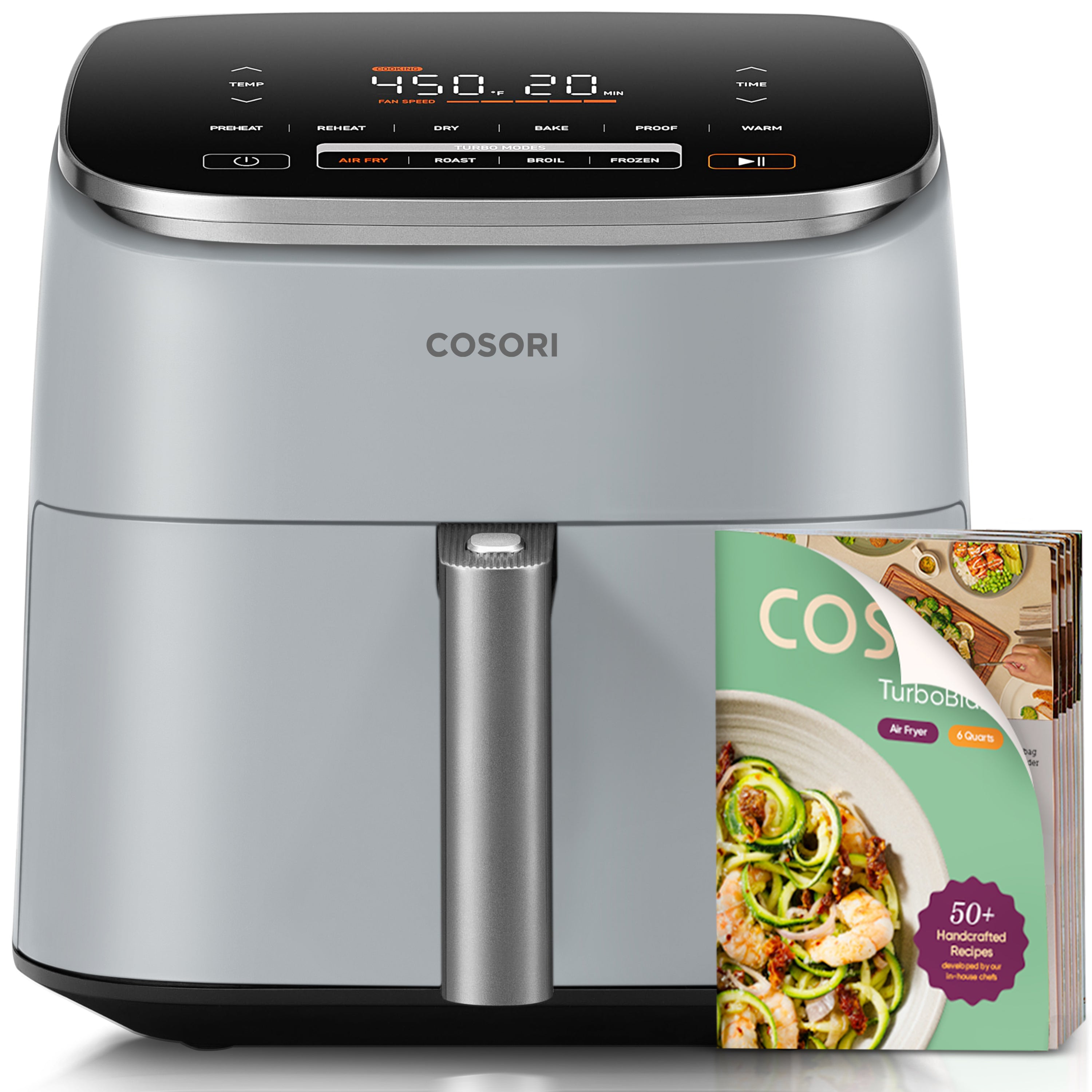 TurboBlaze™ 6.0-Quart Air Fryer - Light Gray – COSORI