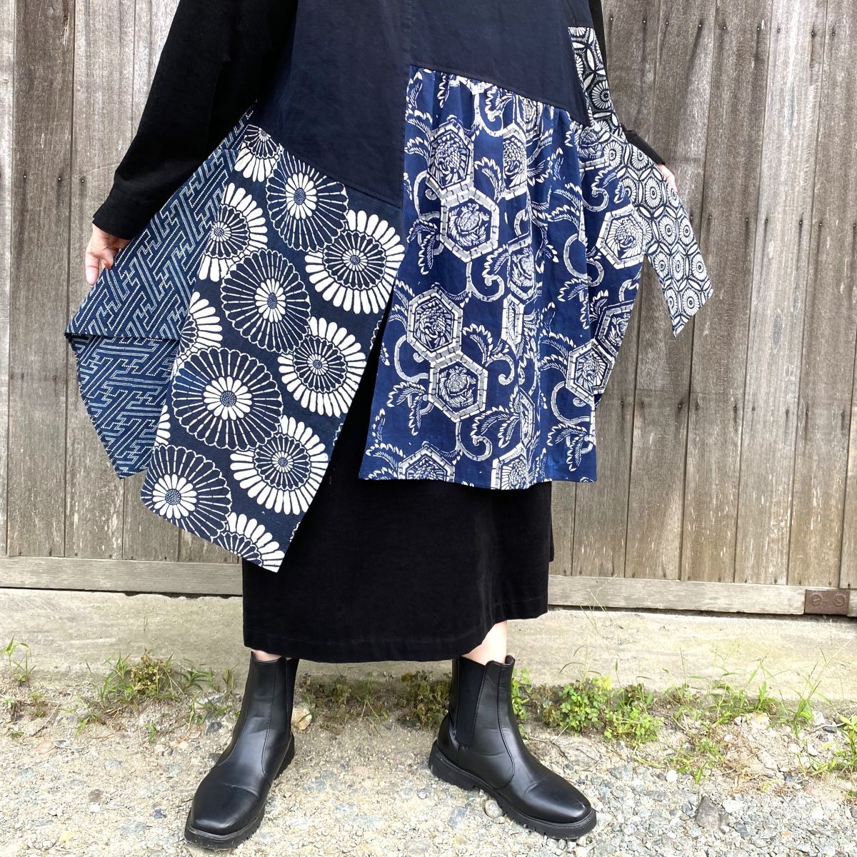 藍染木綿つつがき布団布