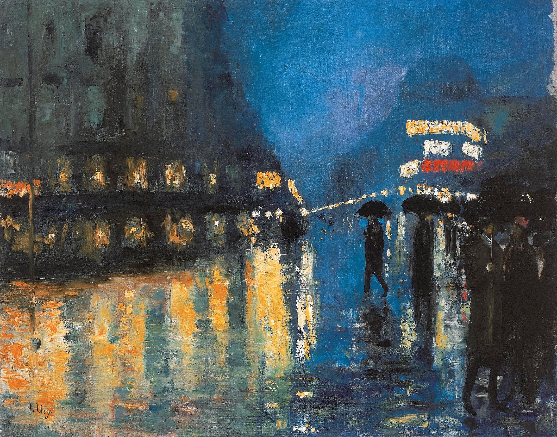 レッサー・ユリィ「夜のポツダム広場」に脚光 「印象派・光の系譜」展