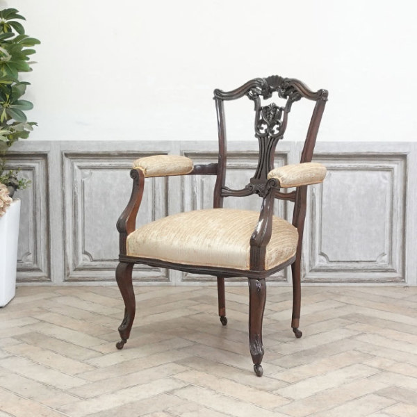 イギリス アンティーク 家具 ダイニングチェア 椅子 イス 英国 4721d