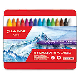 Caran d'Ache Neocolor126色缶入三段 スケッチブック18枚 Caran d'Ache