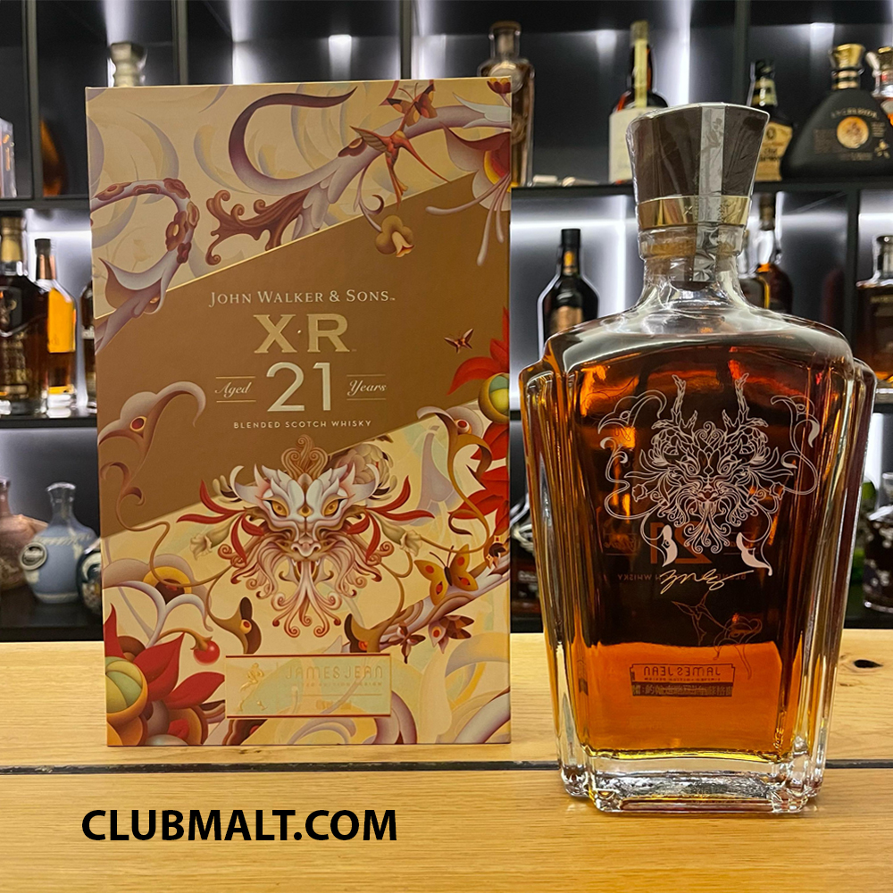 JOHNNIE WALKER XR 21Y JAMES JEAN DRAGON EDITION 75CL - CLUB MALT