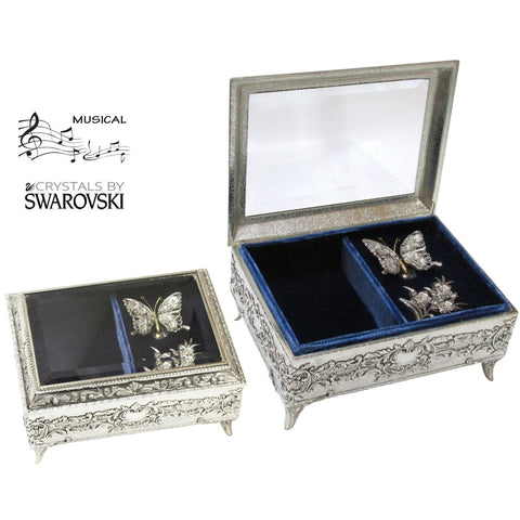 MURANO OPALINE FERRO ハイエナメル ハンドペイント 宝石箱 MURANO