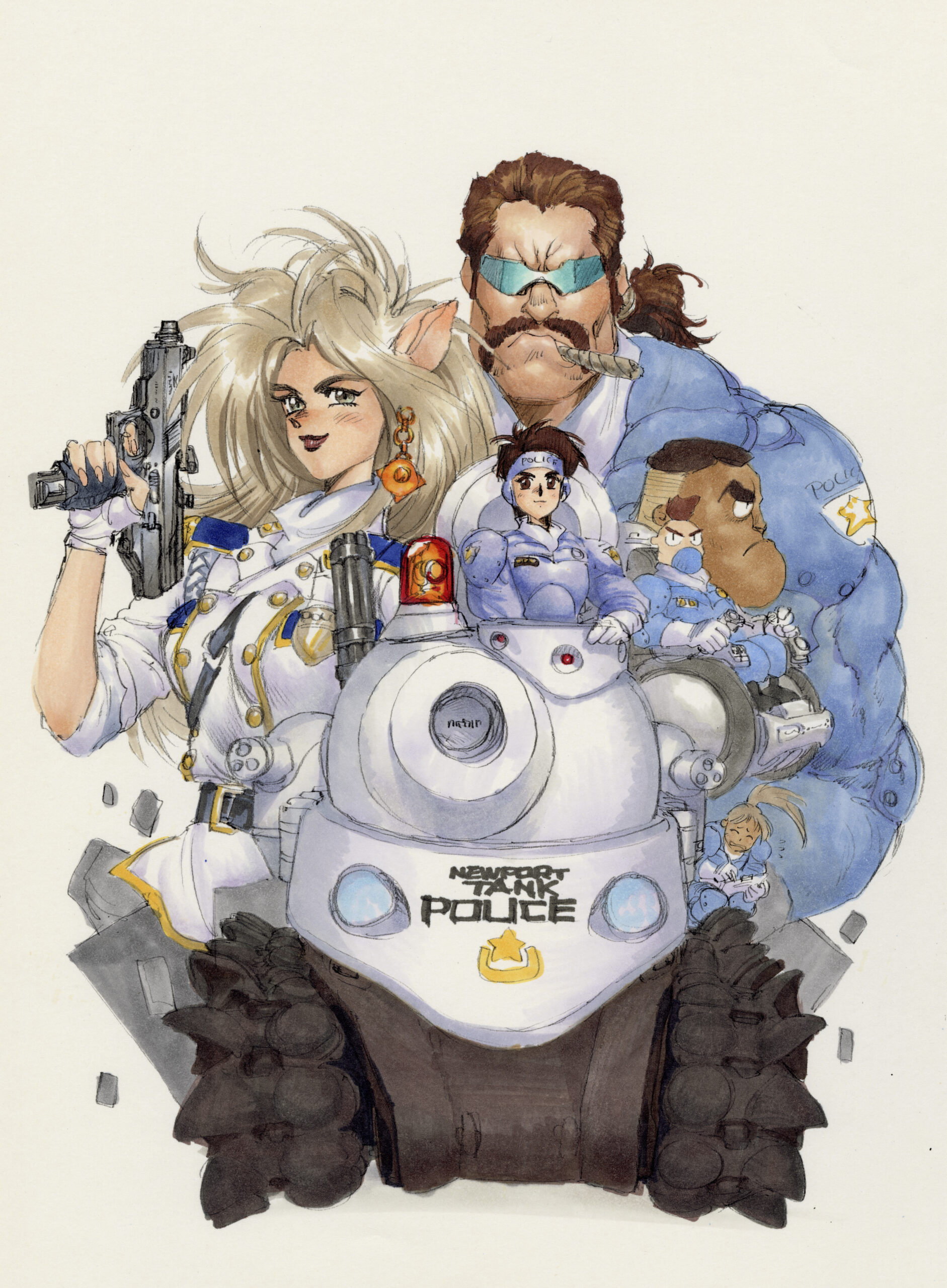 CHRIS SHARY 原画二枚組 ヒロ・ヤマガタ】アースリーインベニスシルク