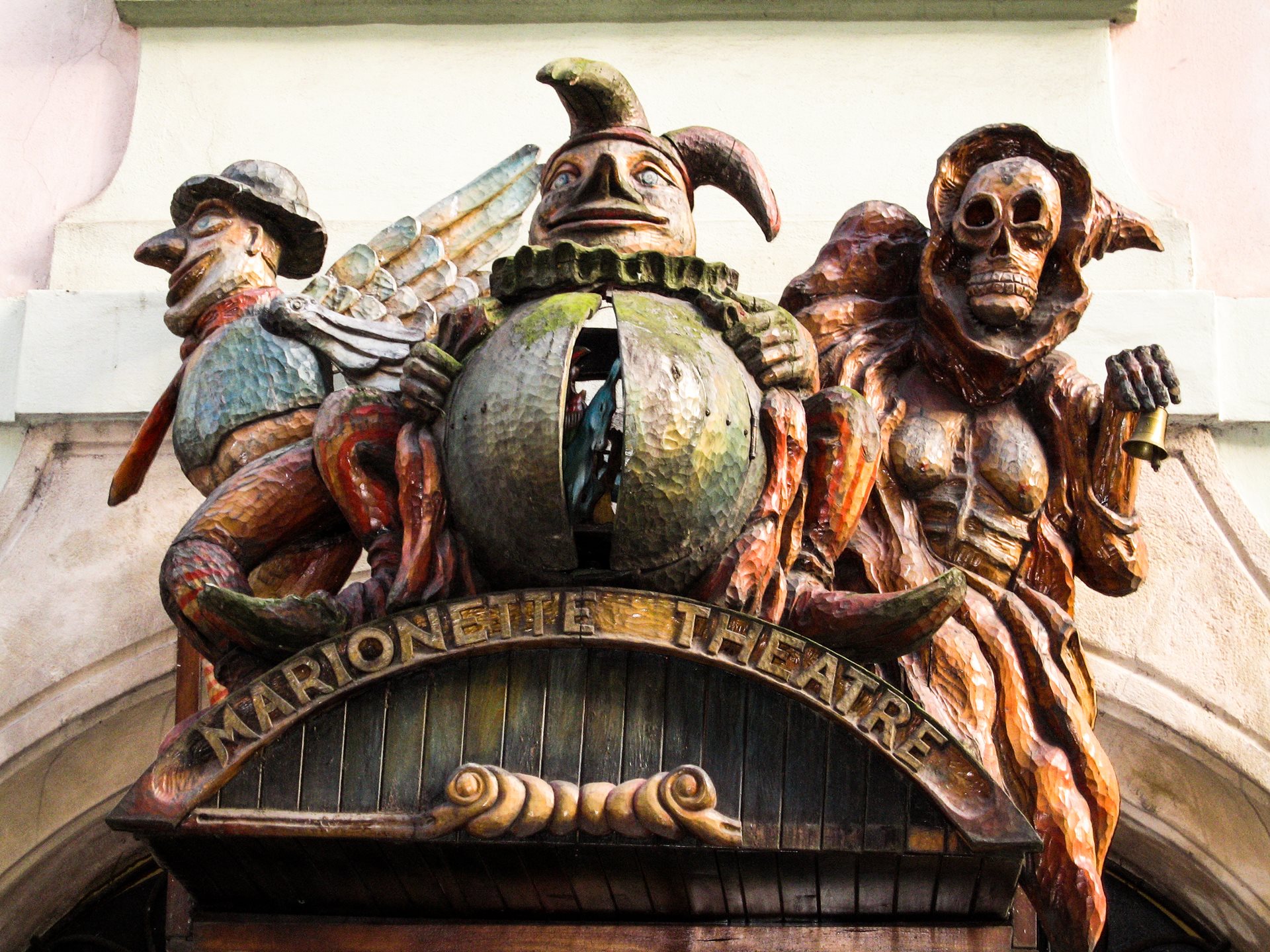 プラハから来ましたマリオネット ピエロと道化師セット