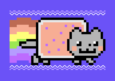 CSDb] - Big Pixel Nyan by Hokuto Force (2019)