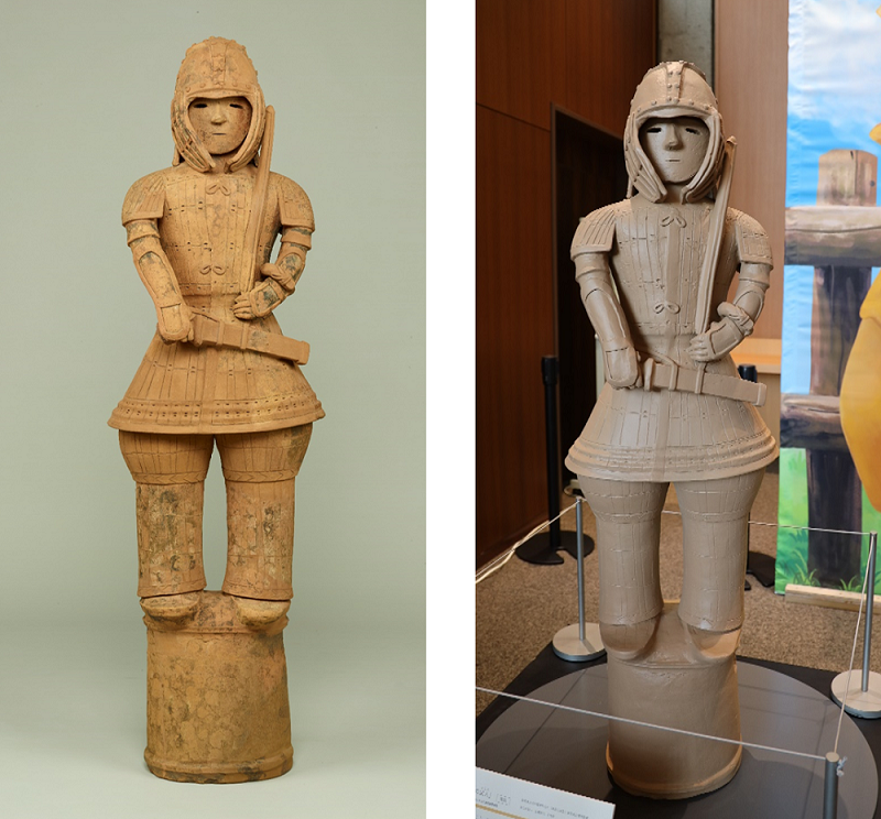 群馬県立歴史博物館で埴輪の甲冑体験