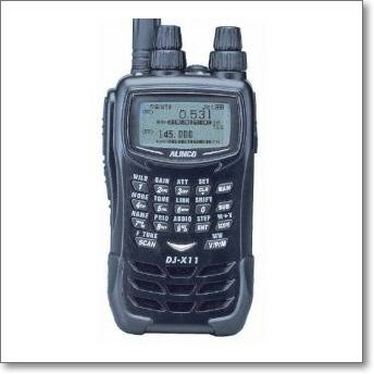 ALINCO 受信機 DJ-X11 動作品。 メーカーにてX11Aへの改造済品
