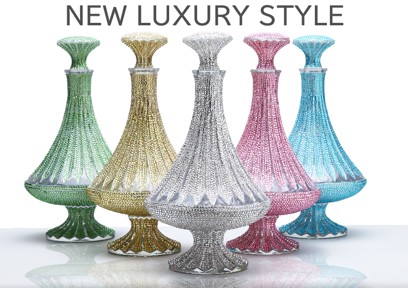 クリスタルデキャンタ トラディション スタイル ブランデー シルバー