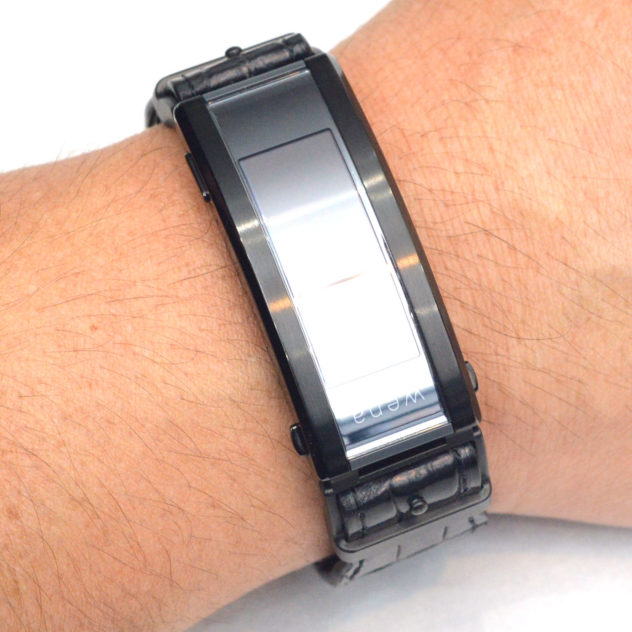 wena 3用 交換用時計ベルトオーダー｜シュリンクレザー ブラック