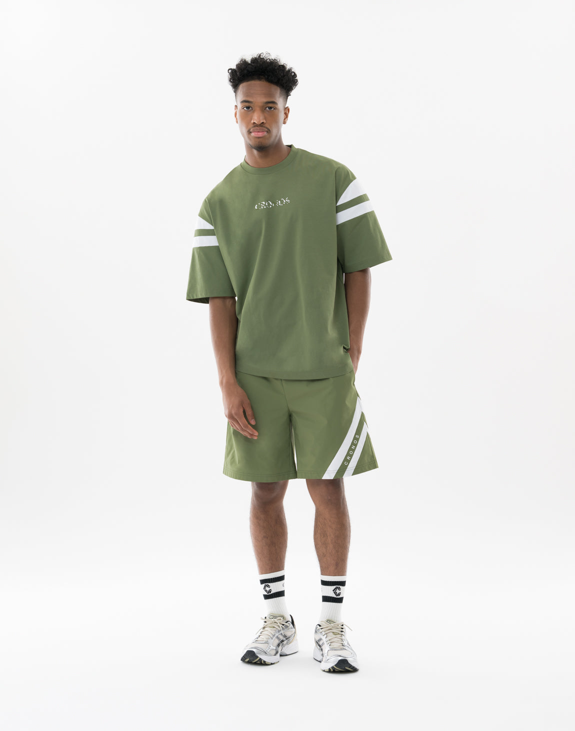 CRONOS Water-Resistant Hybrid OverSize T-SHIRT【KHAKI】