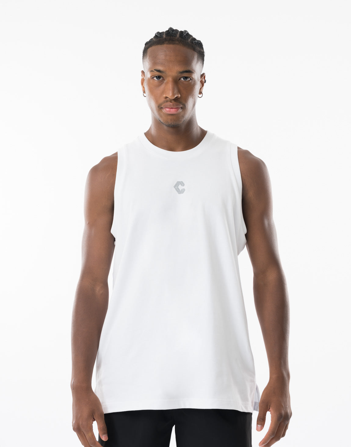 CRONOS REFLECT LINE SLEEVELESS【WHITE】