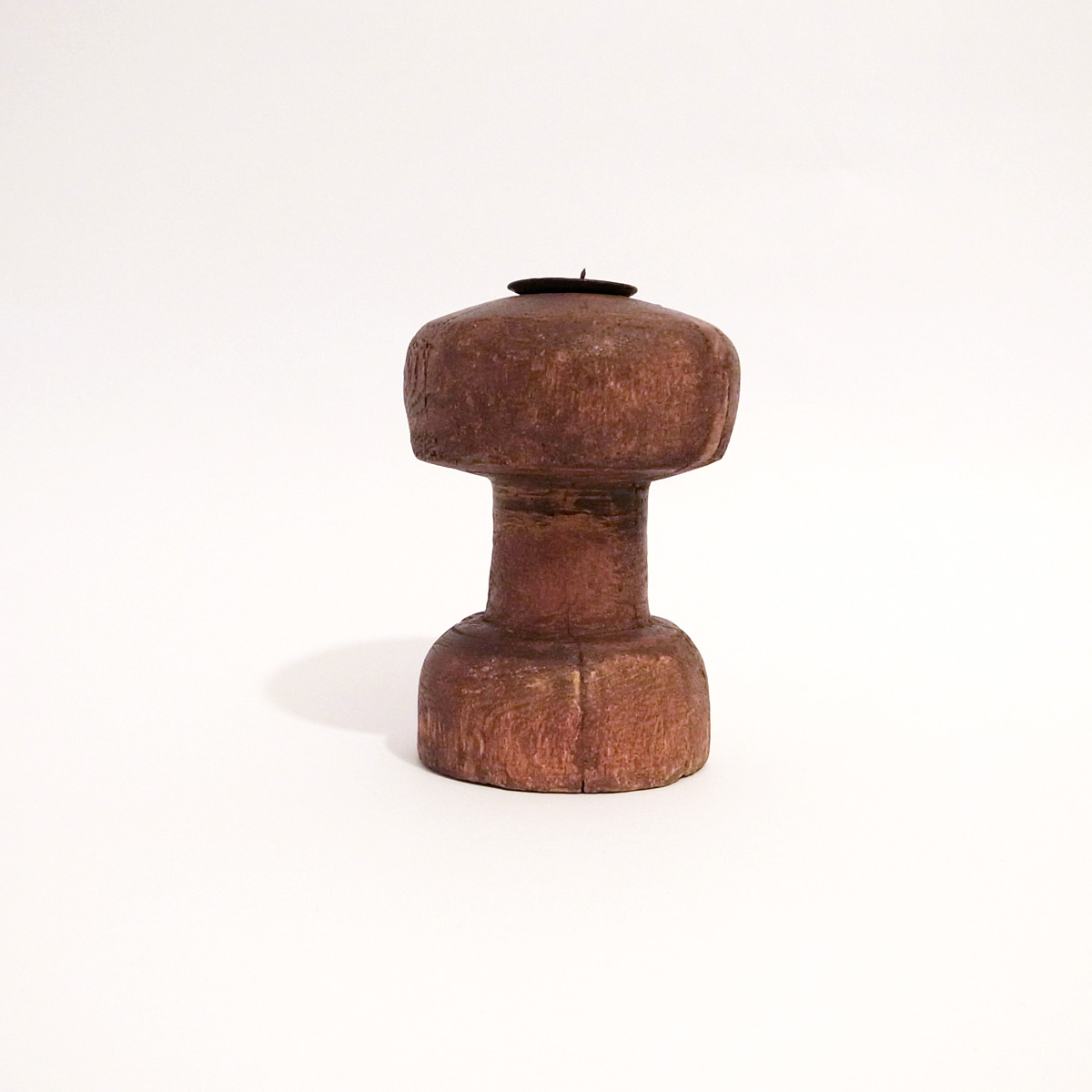 木目美しい趣ある燭台 約74cm 2台 天然木 antiques 木目美しい趣ある