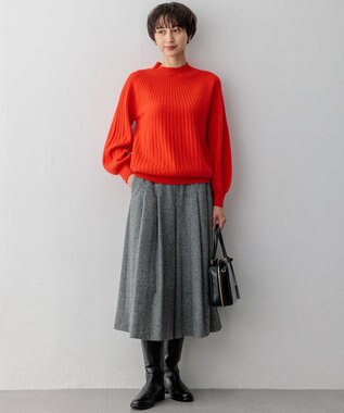 シルクネップヘリンボーン ガウチョ パンツ / 23区 L | ファッション