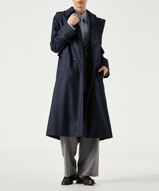 美品✨ ポールスミス フード ダブル コート ネイビー 大きいサイズ 42