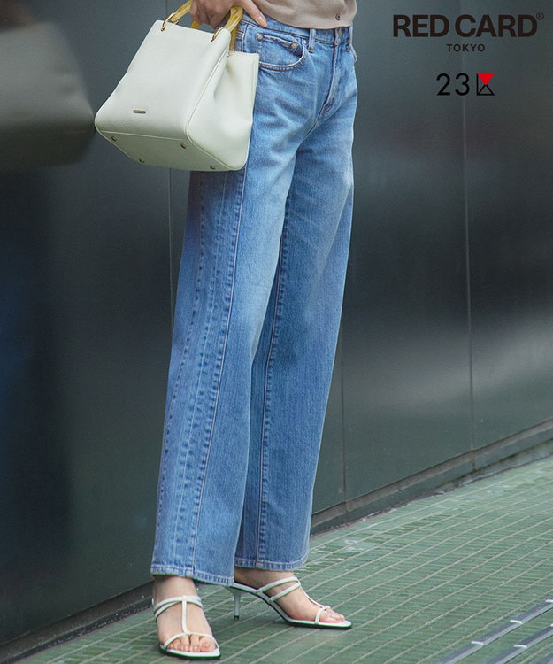 RED CARD TOKYO×23区/VERY3月号掲載】デニム ライン ワイドパンツ / 23