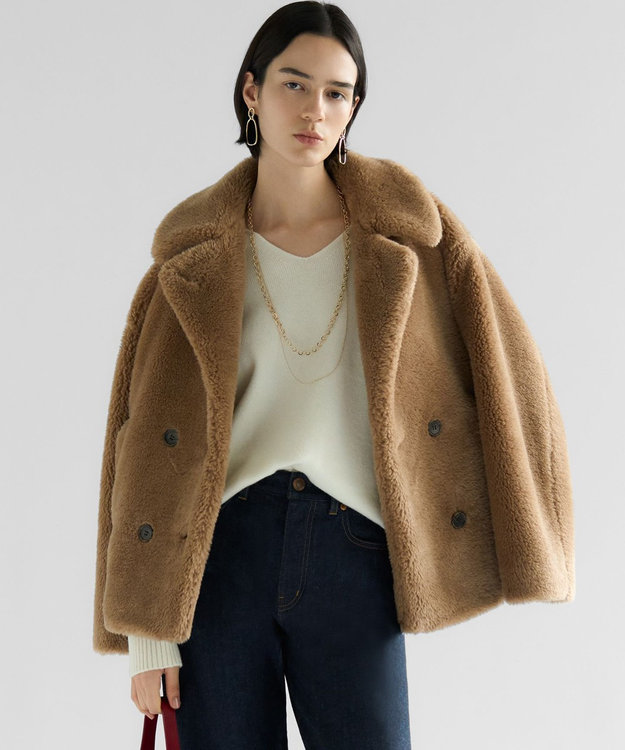 CanCam11月号掲載】ECOPELテディボア ダブルフロント アウター / 23区